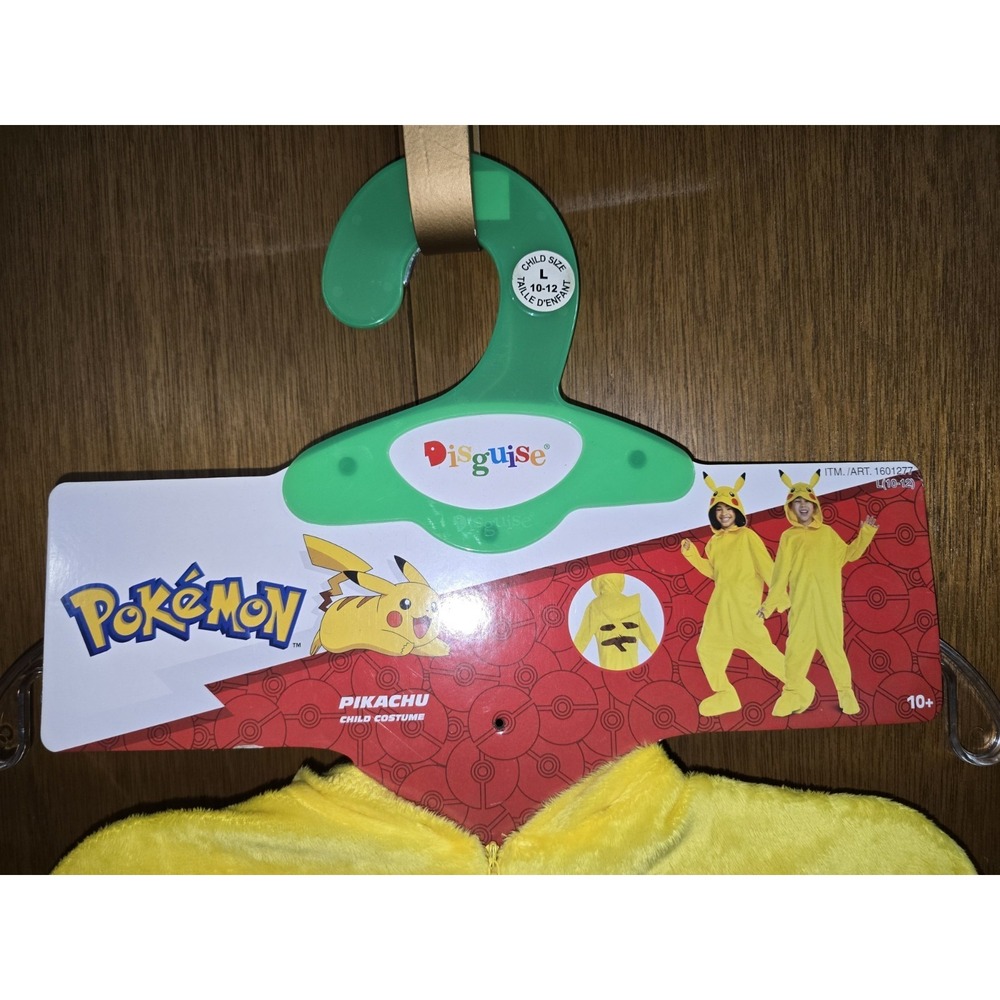 Pokemon - Pikachu Child Halloween Costume /Disguise - Size L ( 10/12) - Picture 2 of 8
